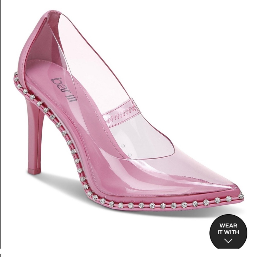 Bar III Binsa Ball-Chain Pumps Pink Only Worn Once Size 5.5 like new condition